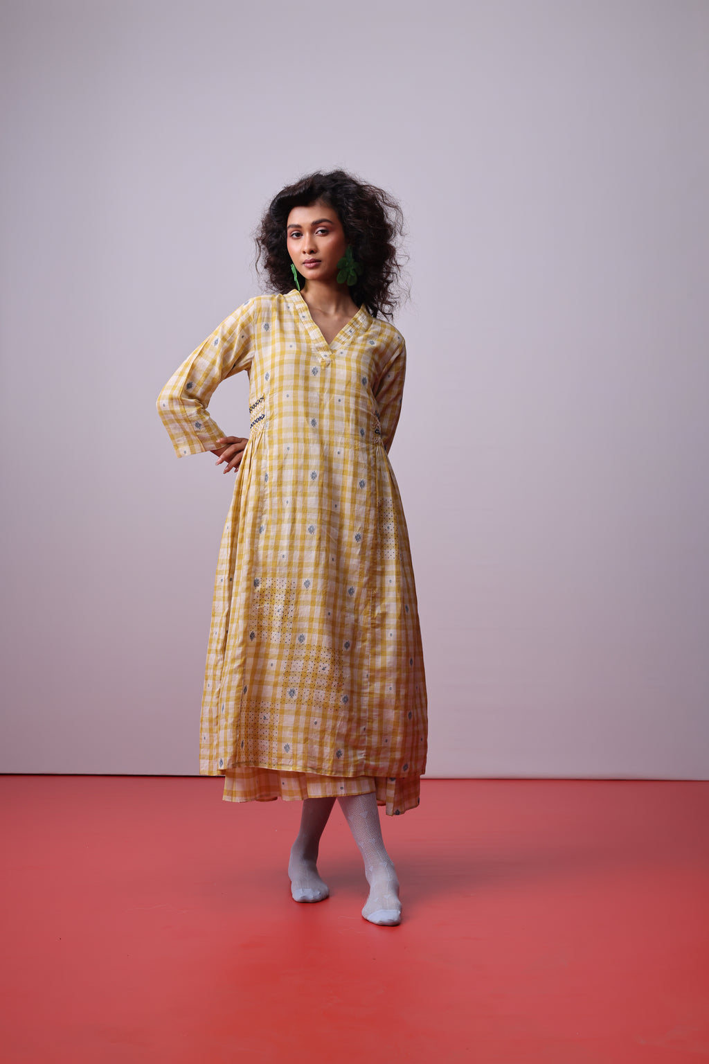 Sunlit Mosaic Layered Dress