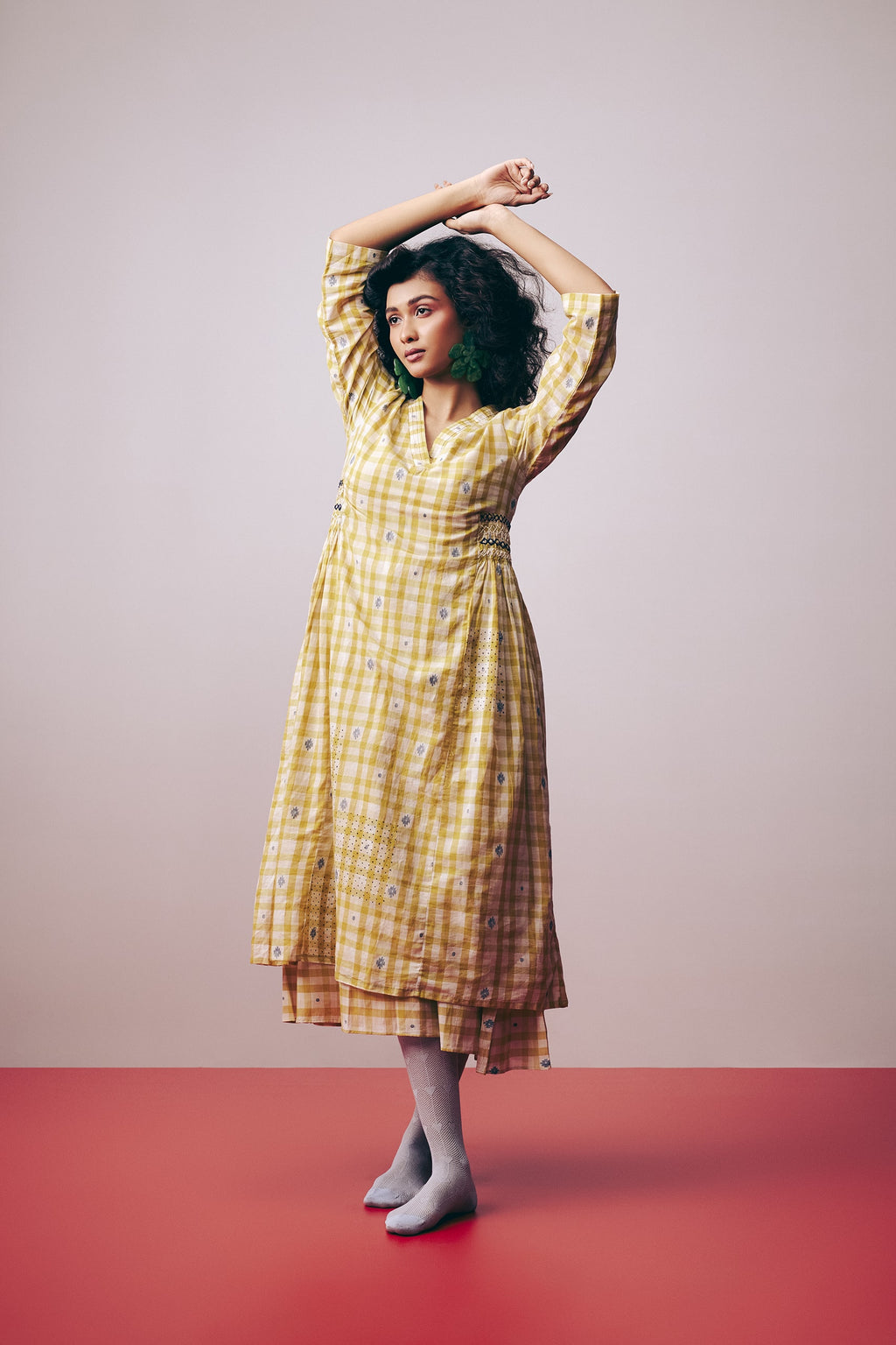Sunlit Mosaic Layered Dress