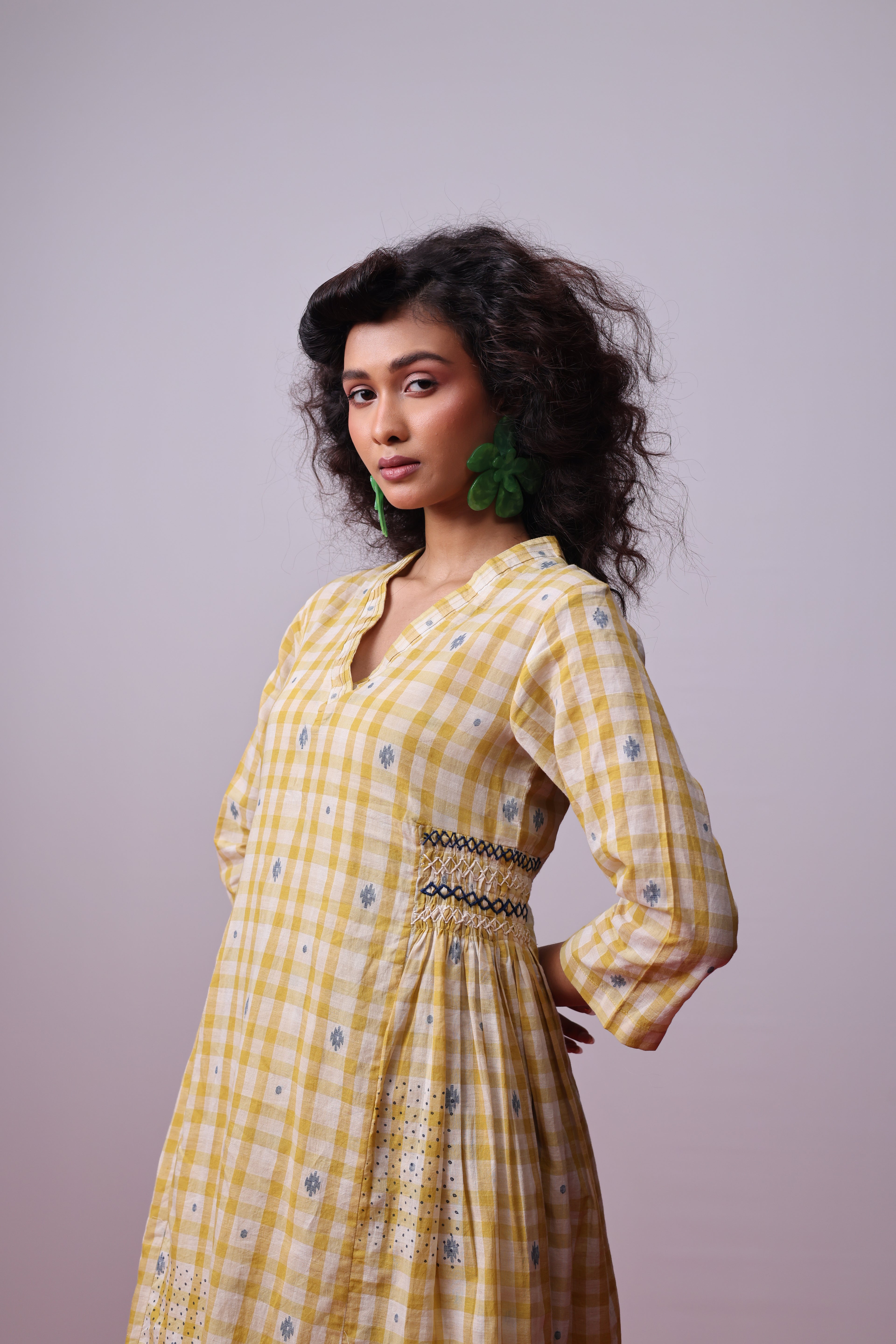 Sunlit Mosaic Layered Dress