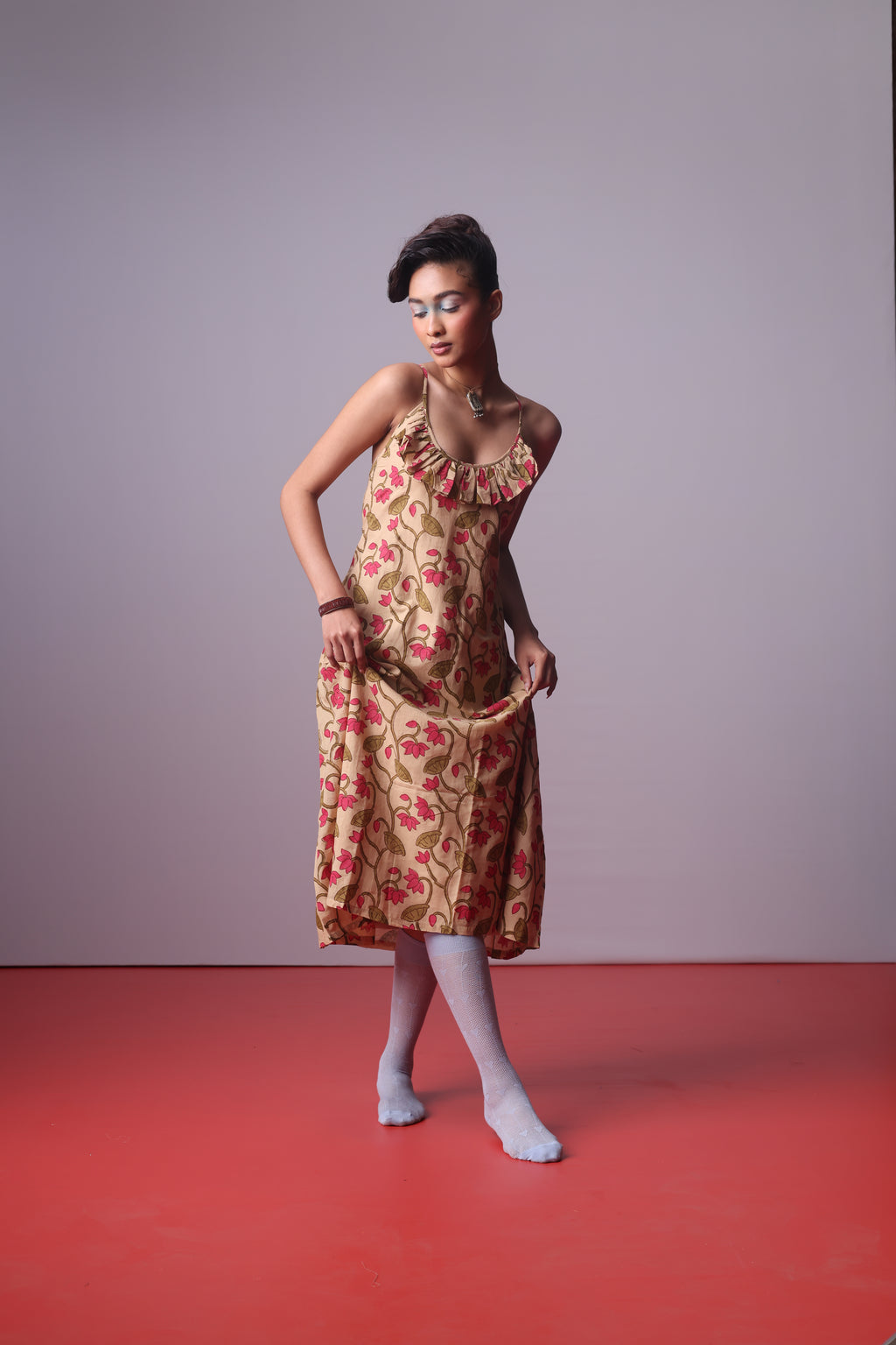 Lotus Strap Afternoon Dress