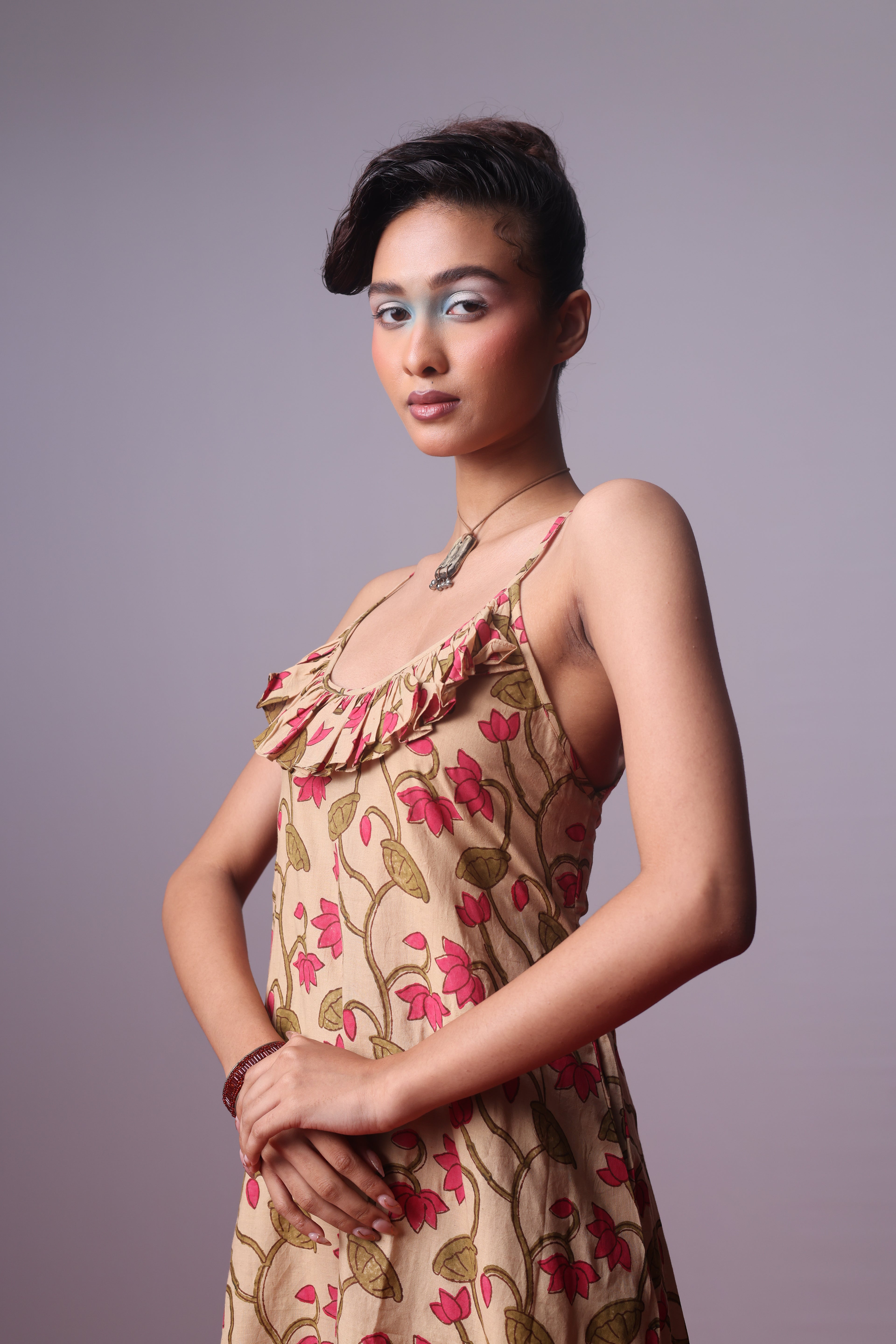 Lotus Strap Afternoon Dress