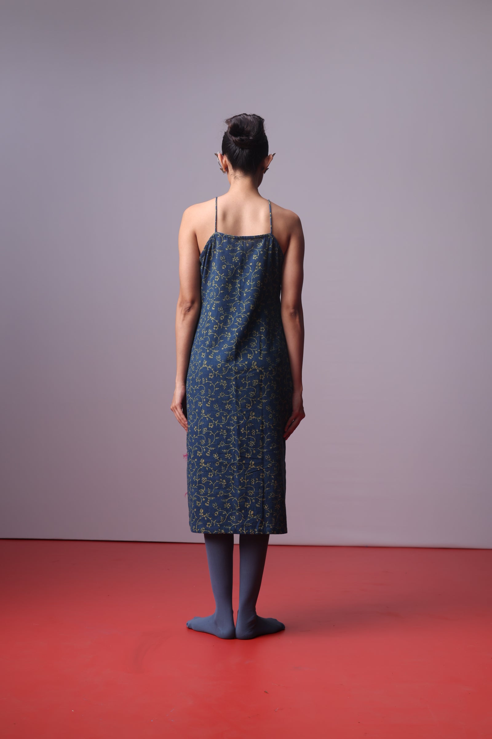 Midnight Vine Slip Dress
