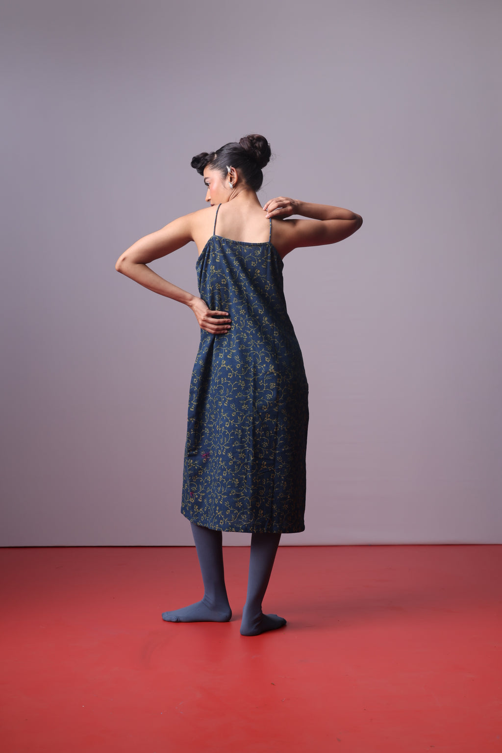 Midnight Vine Slip Dress
