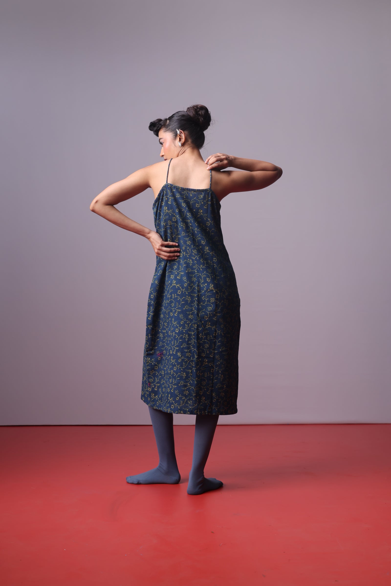 Midnight Vine Slip Dress
