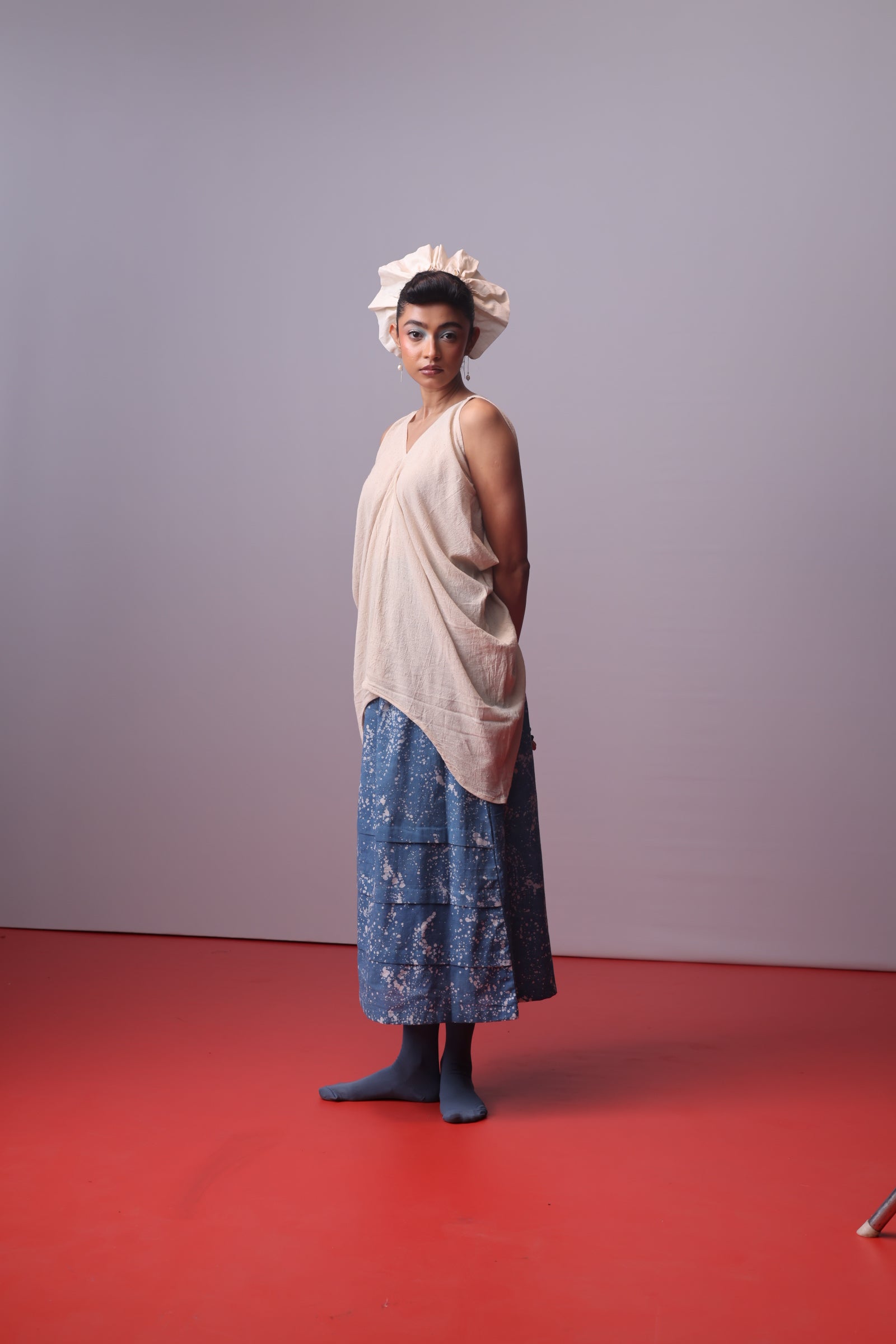 Moonwash Side Cowl Top