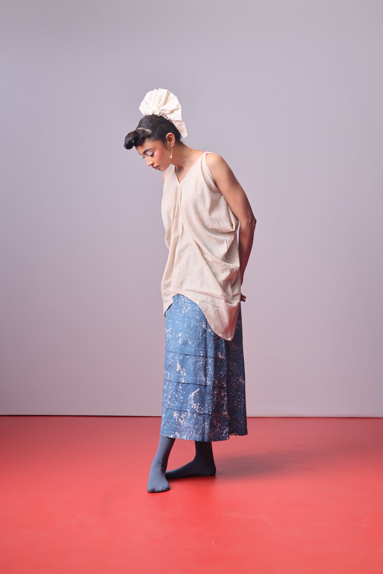 Moonwash Side Cowl Top