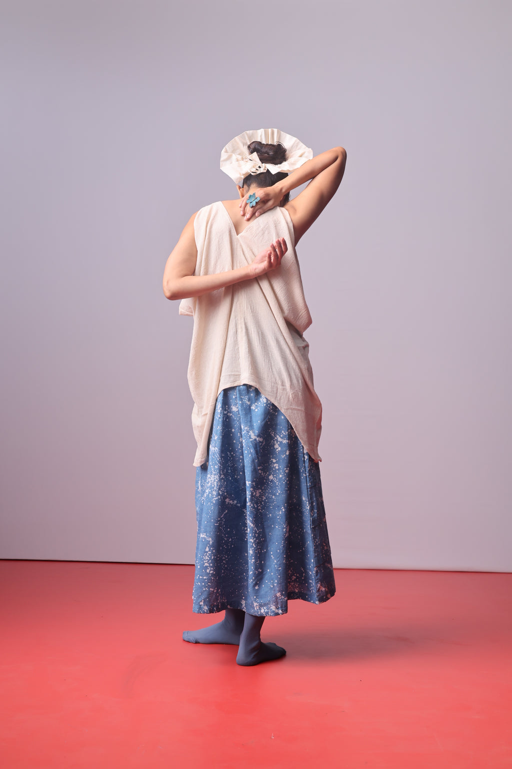 Moonwash Side Cowl Top