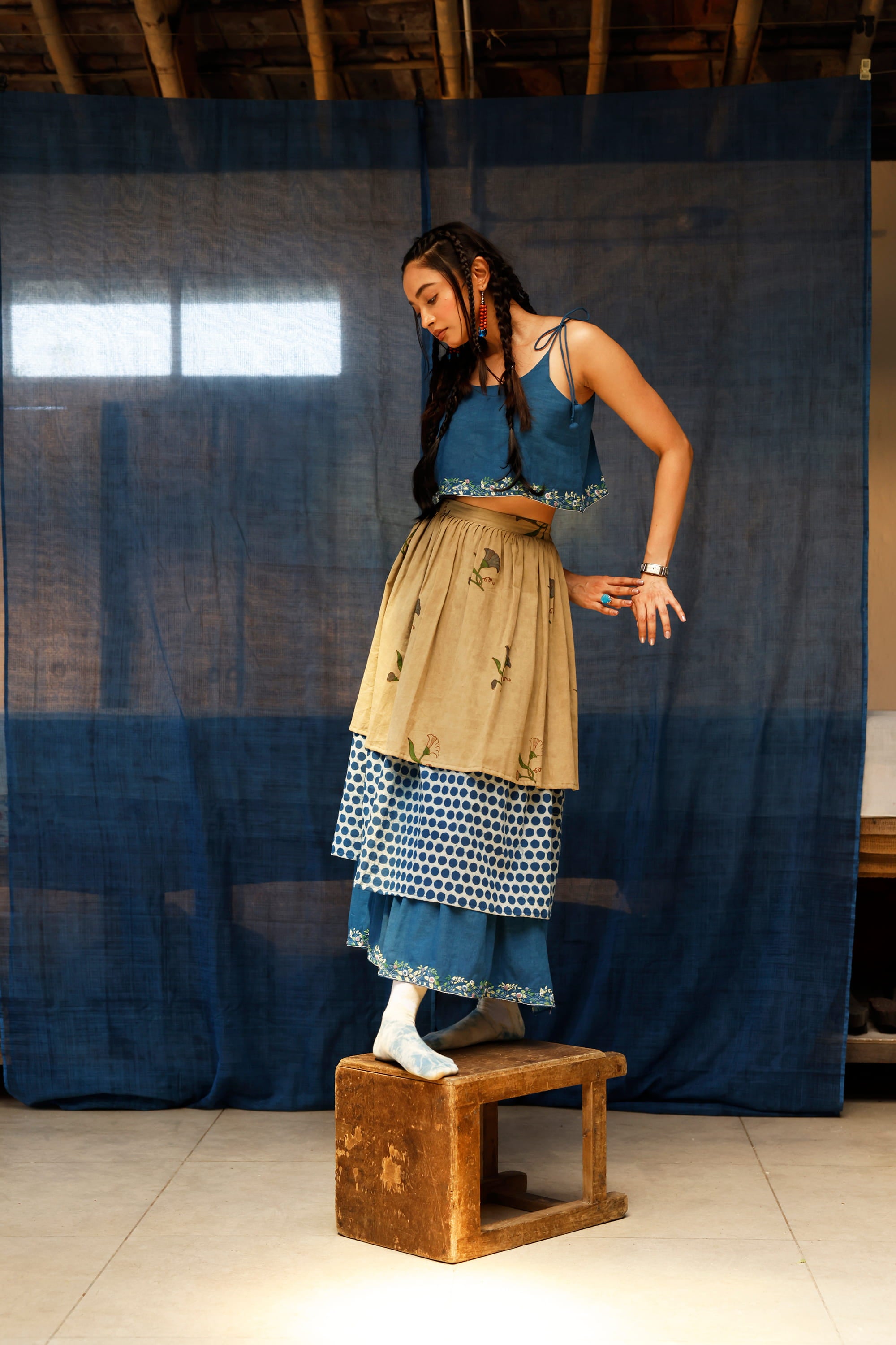 The Bluenn Earthbound Tiered Skirt