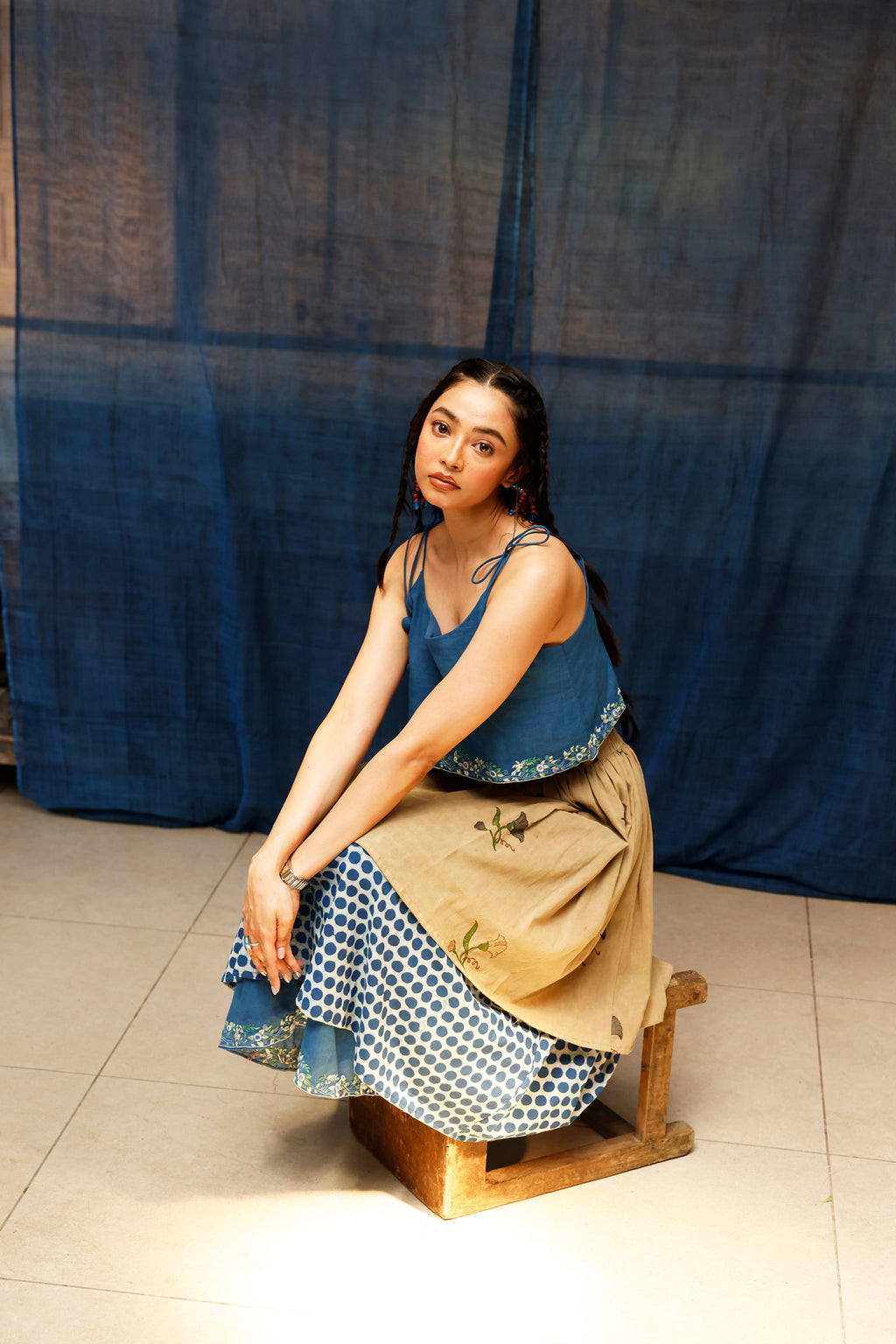 The Bluenn Earthbound Tiered Skirt