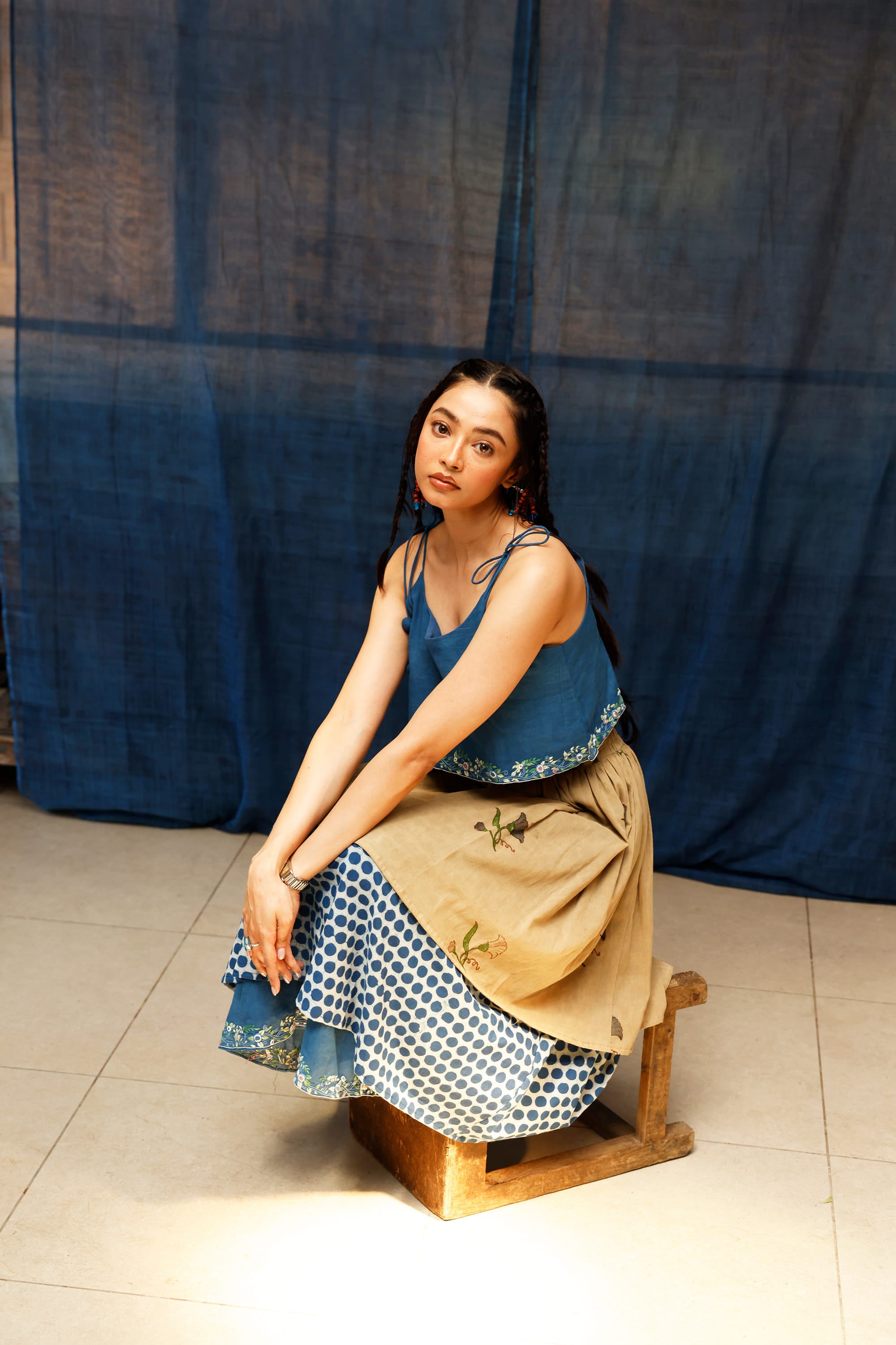 The Bluenn Earthbound Tiered Skirt