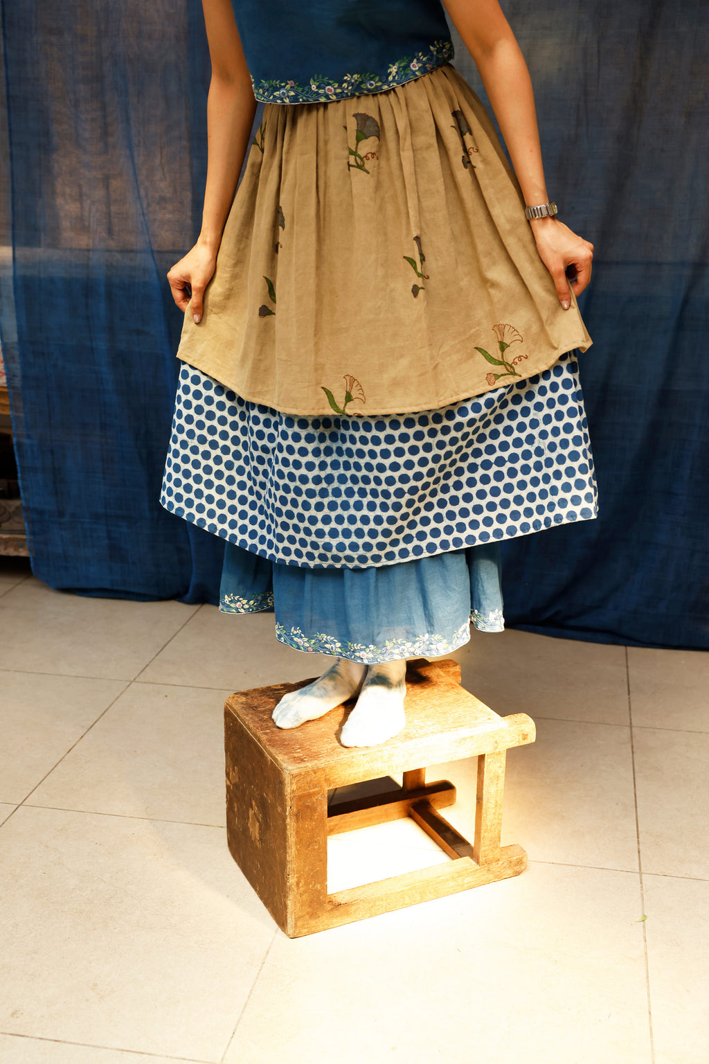The Bluenn Earthbound Tiered Skirt