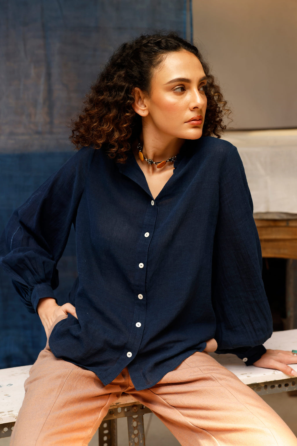 Indigo Quietude Shirt