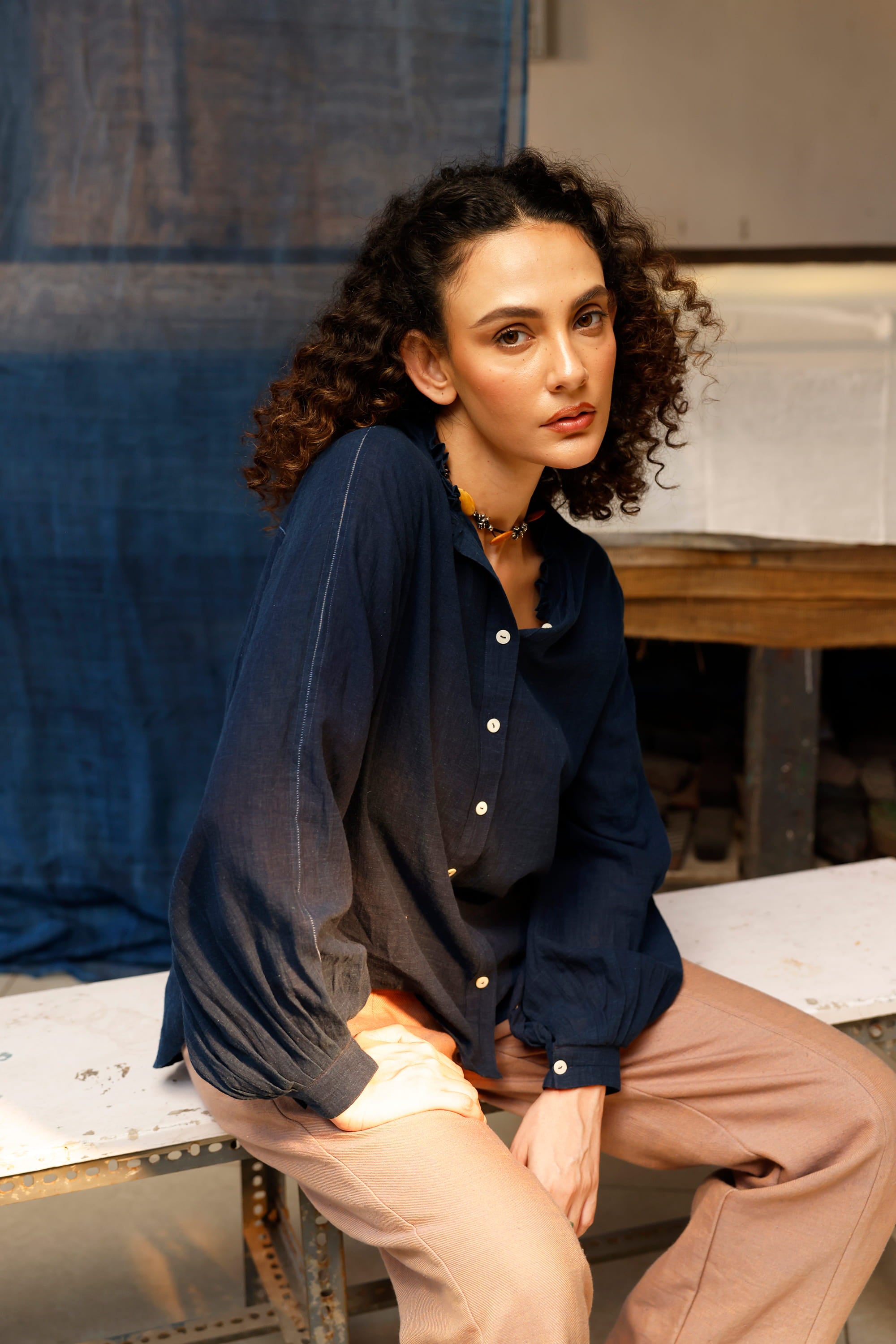 Indigo Quietude Shirt