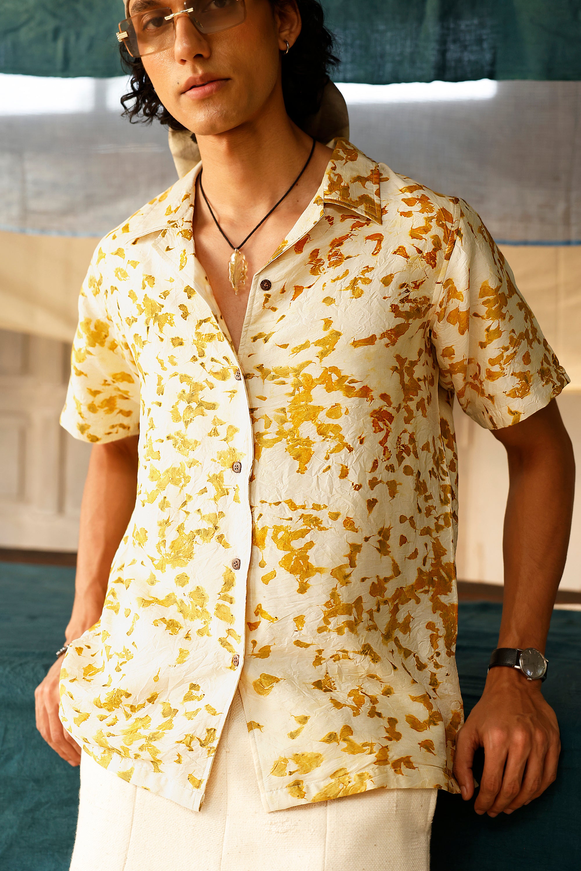 The Marigold Reverie Silk Shirt
