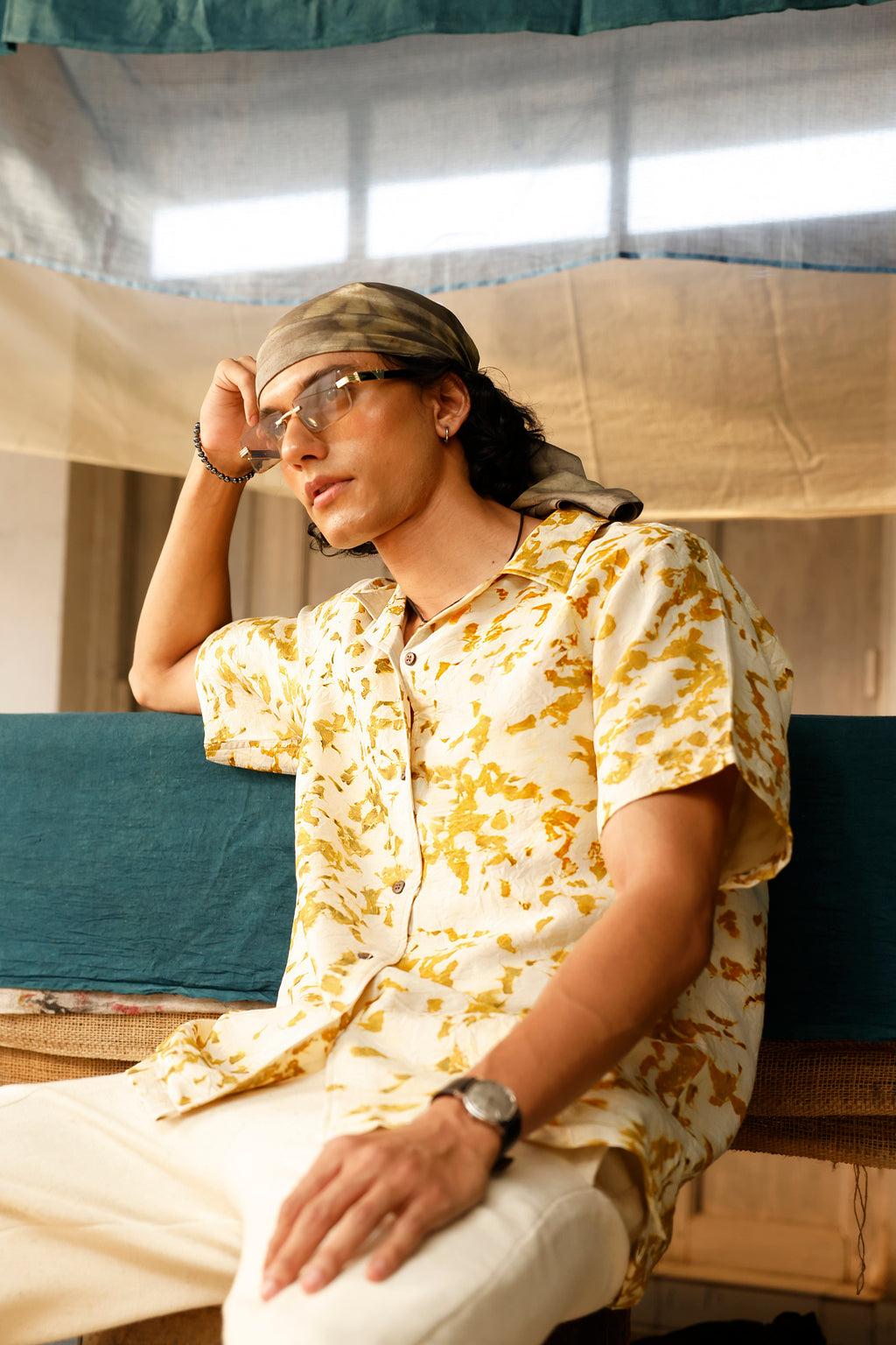 The Marigold Reverie Silk Shirt