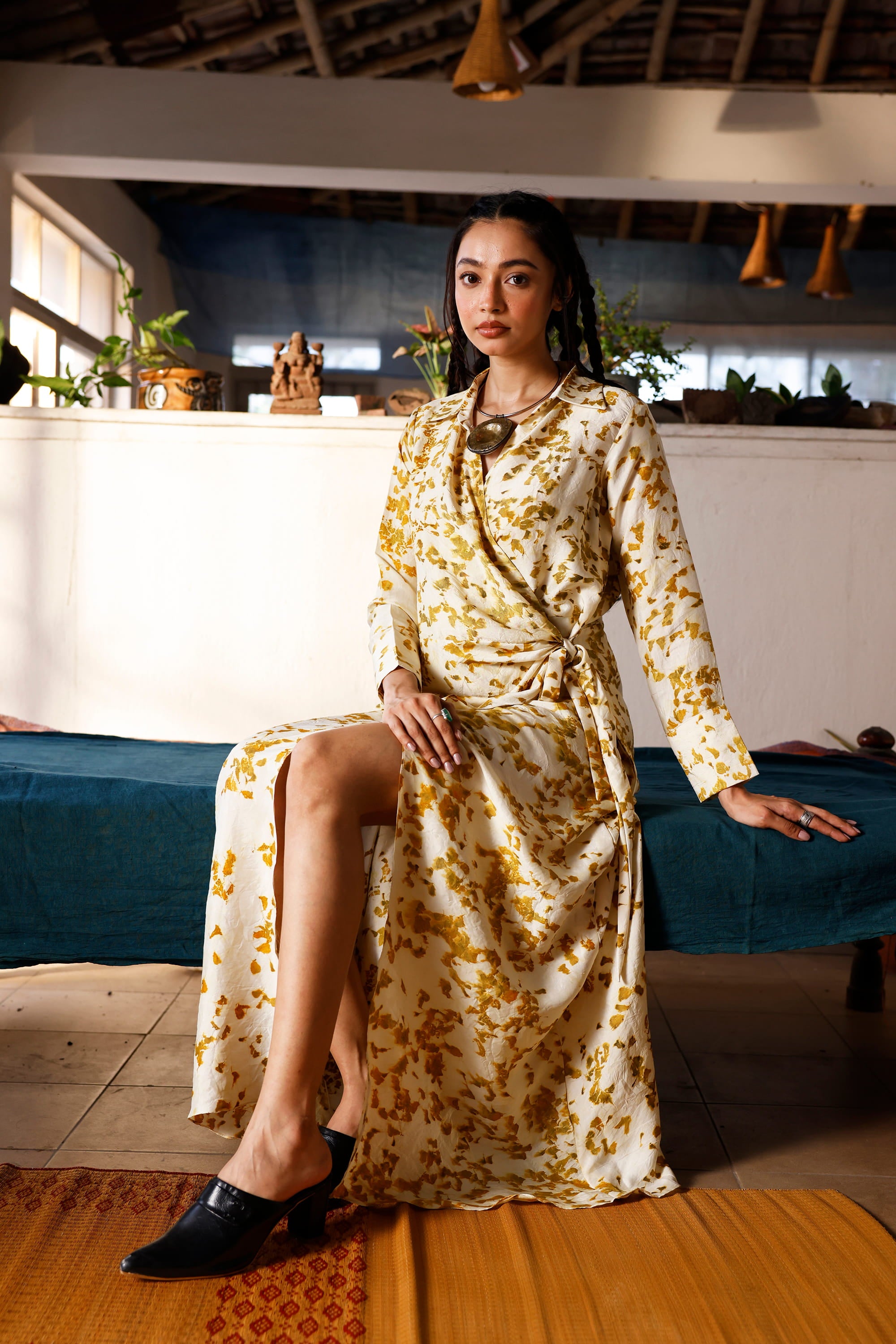 The Marigold Reverie Wrap Dress