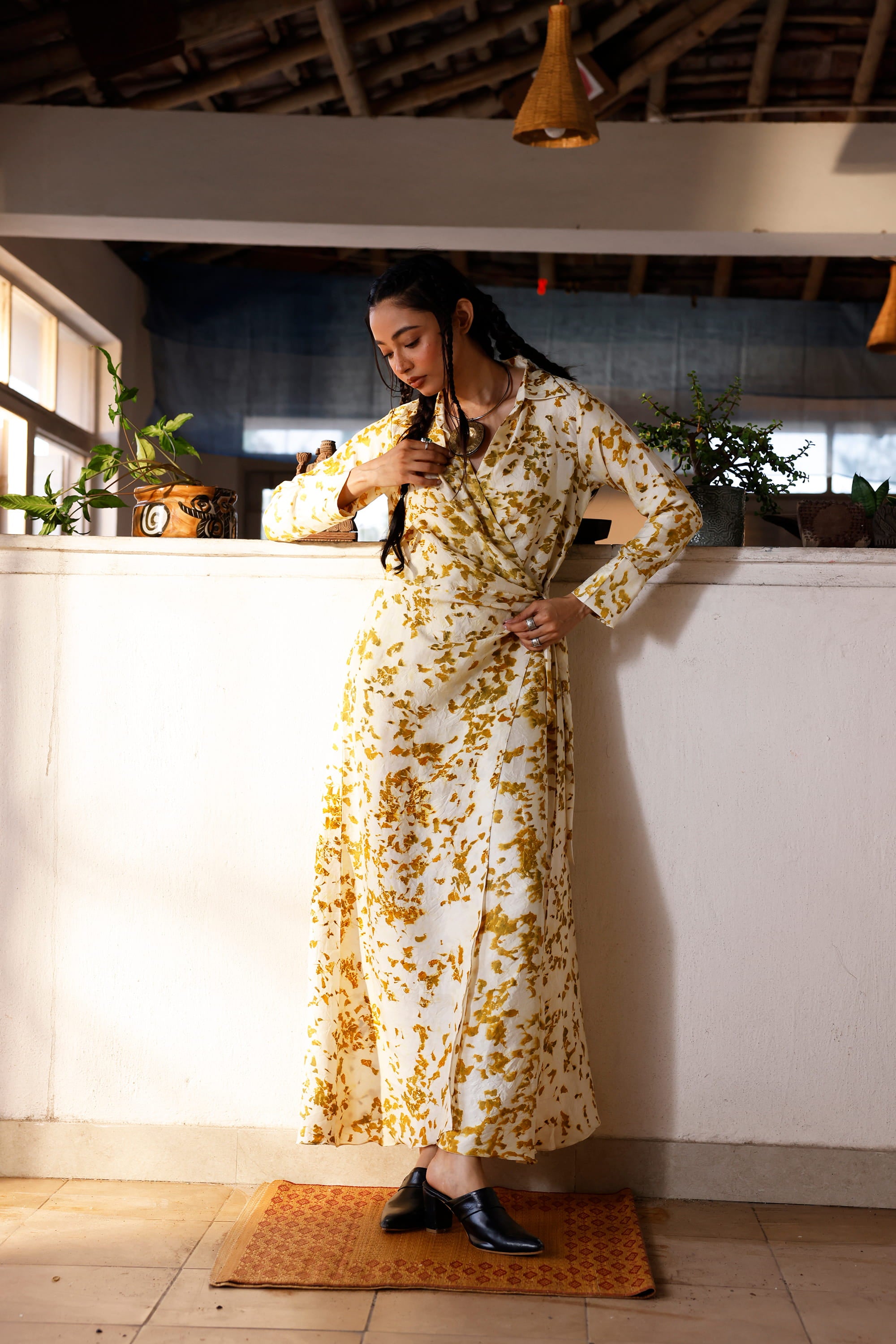 The Marigold Reverie Wrap Dress