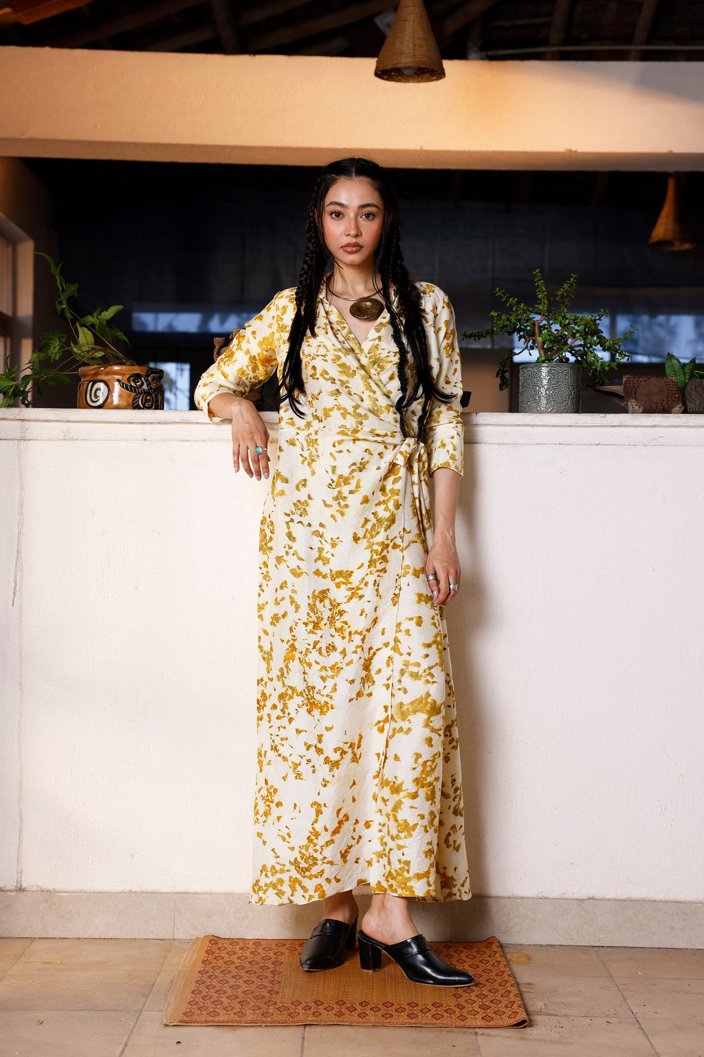 The Marigold Reverie Wrap Dress