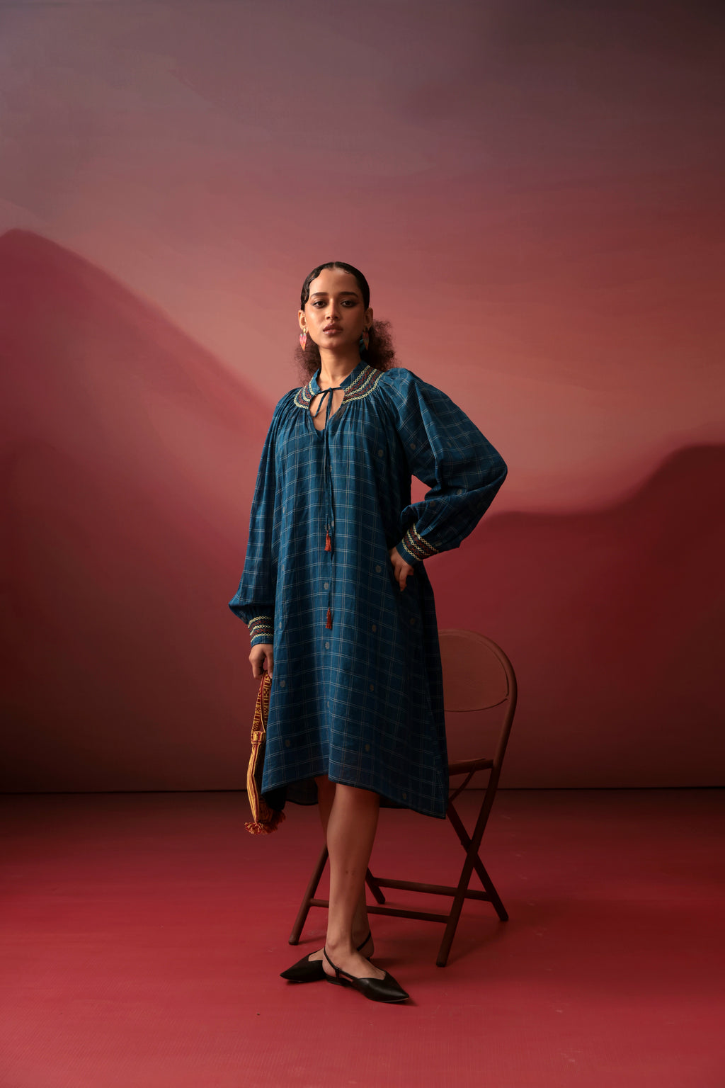 Adara Smocked Midi Dress