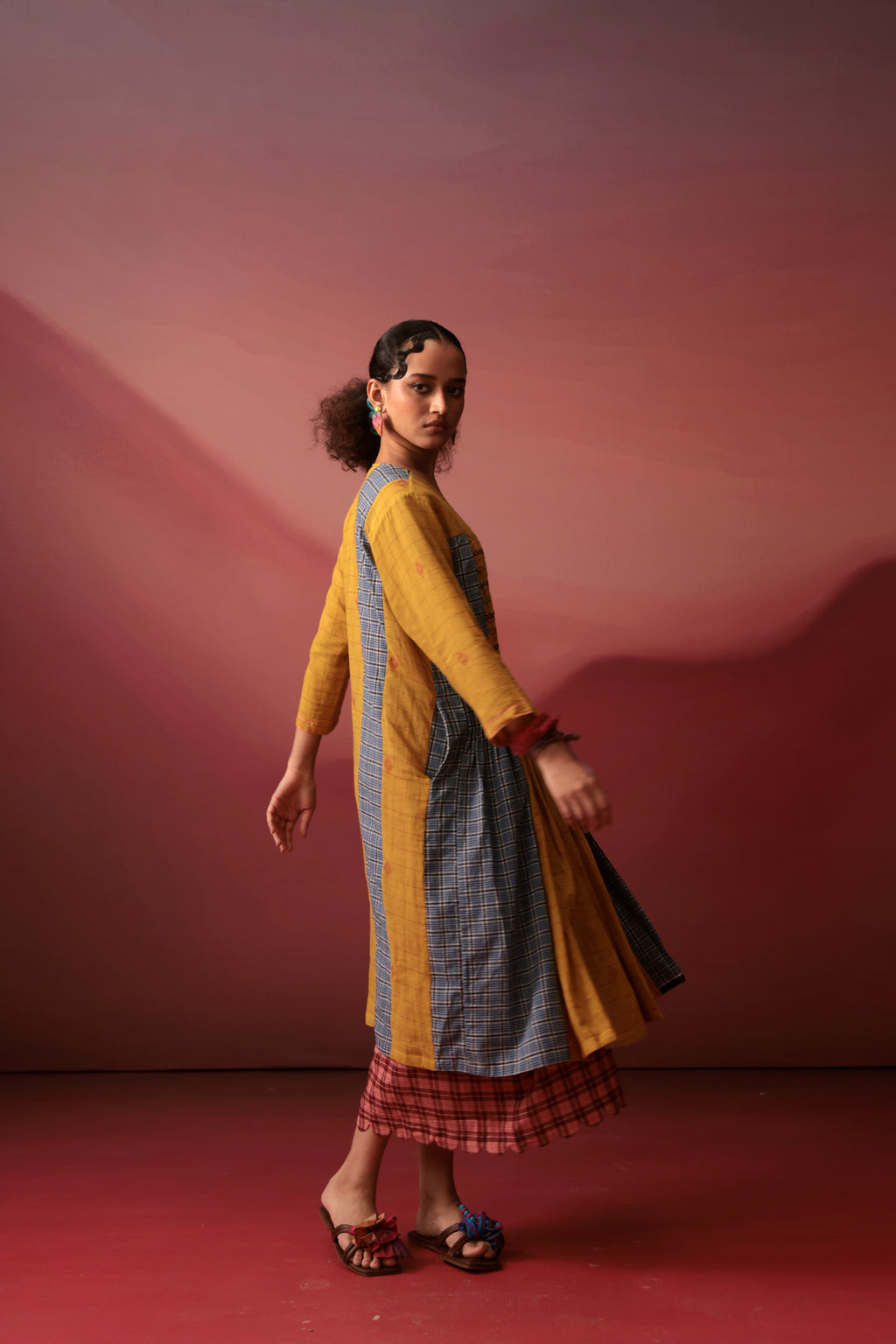 Emara Smocked Midi Dress
