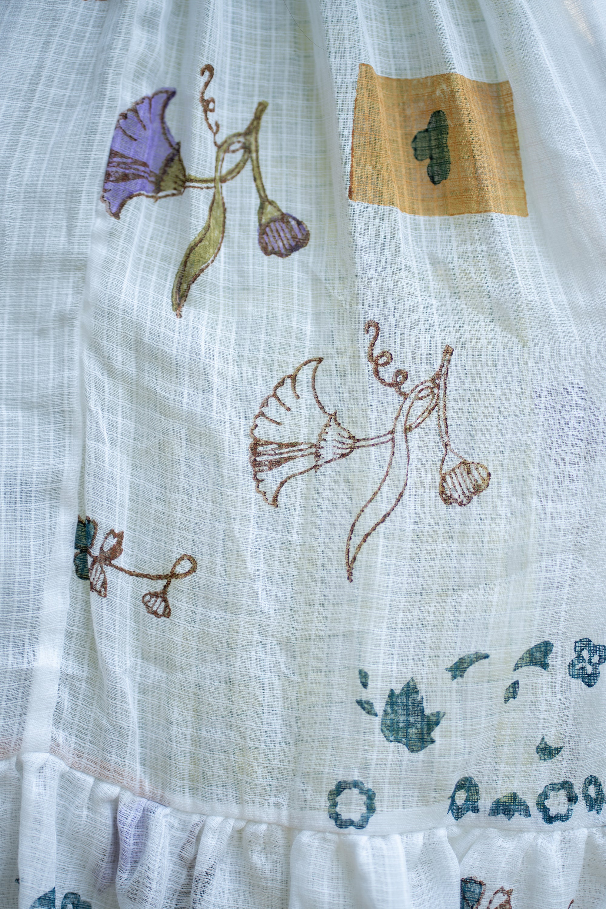 Forest Whirl Gathered Dress