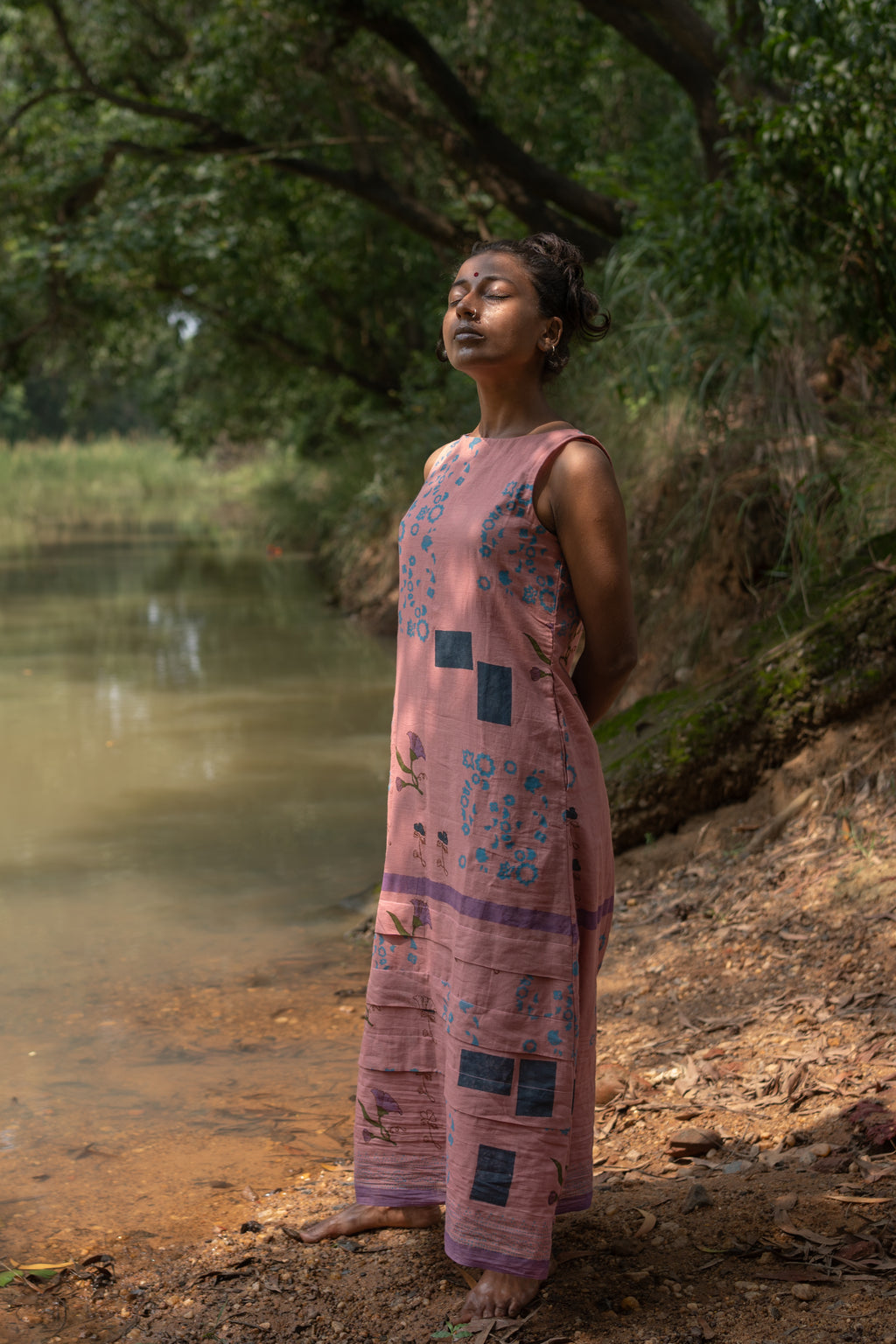 River Clay Panel Dress
