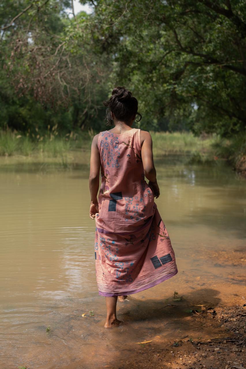 River Clay Panel Dress