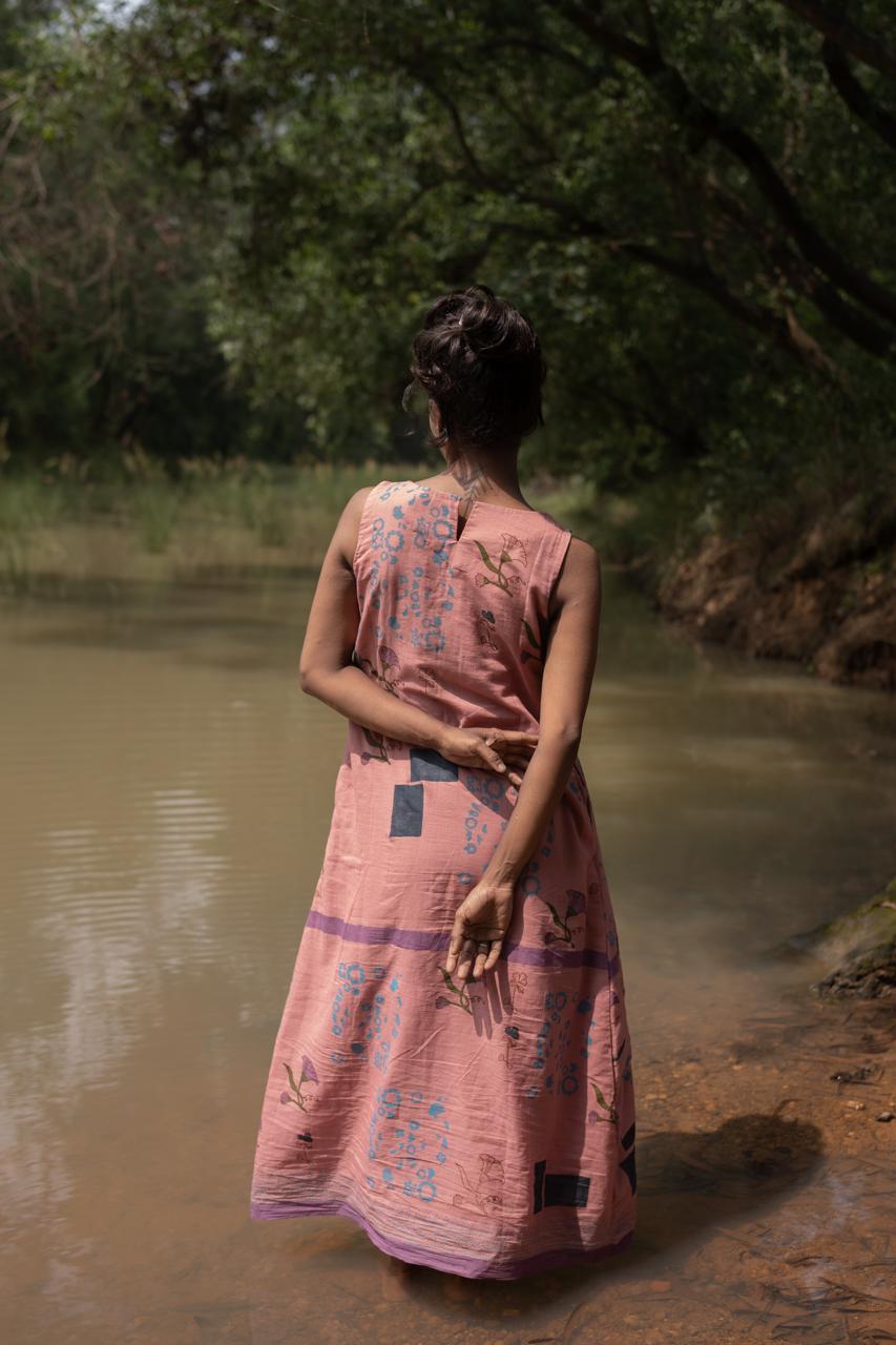 River Clay Panel Dress
